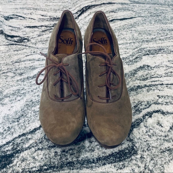 Sofft Suede Lace up Boots - Picture 2 of 9